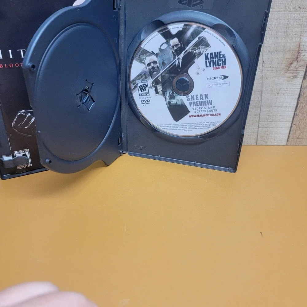 Hitman 2 Silent Assassin & Hitman Blood Money PS2 Game Bundle Greatest Hits CIB